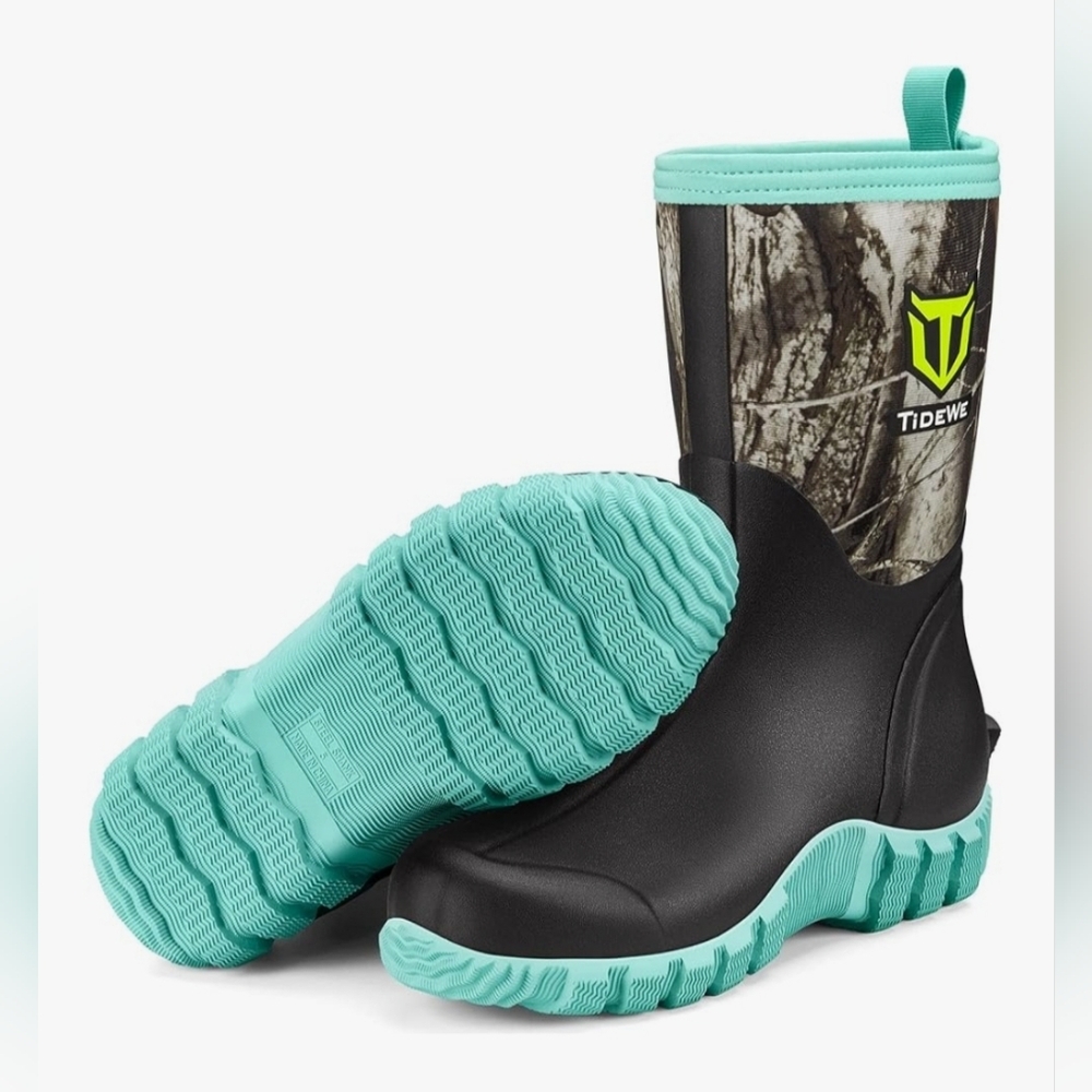 TIDEWE Women's Rubber Boots Size 10 – Next Camo G2 Waterproof Insulated Hunting